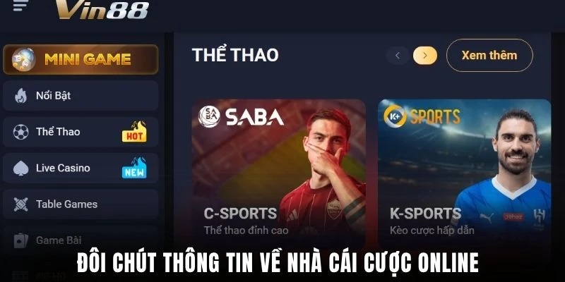 Đôi chút thông tin về nhà cái cược online