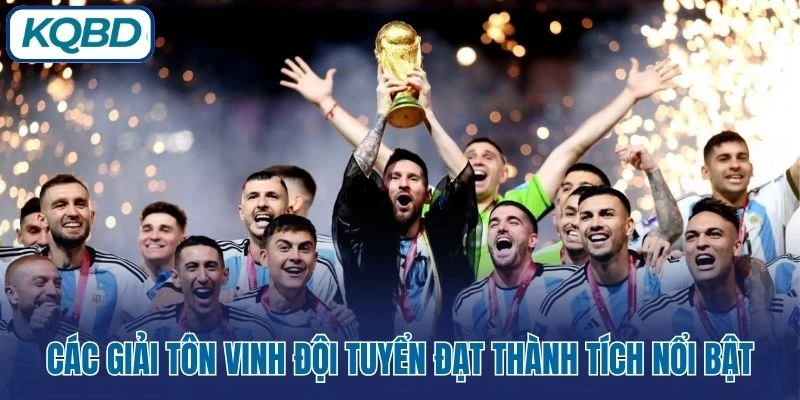 Các giải tôn vinh đội tuyển đạt thành tích nổi bật